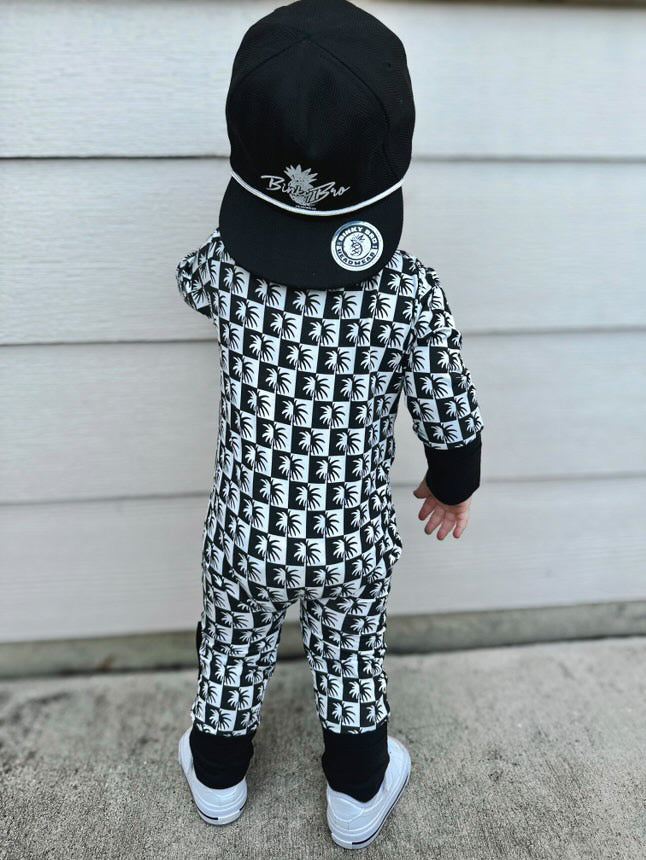 CHECKERED PALM ONESIE