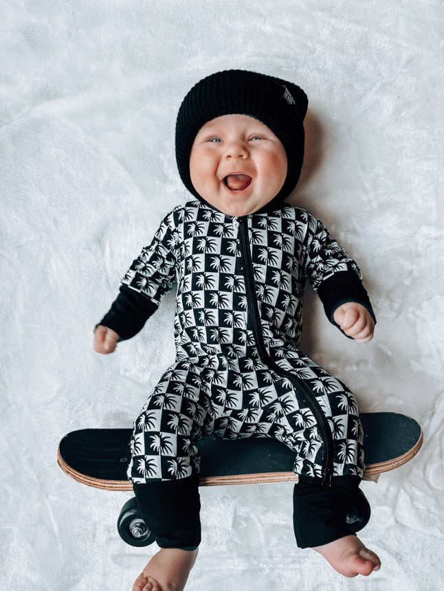 CHECKERED PALM ONESIE